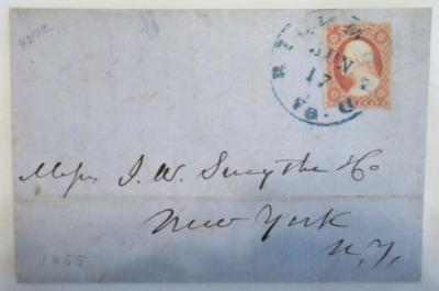 1855 Richmond, VA Folded Letter