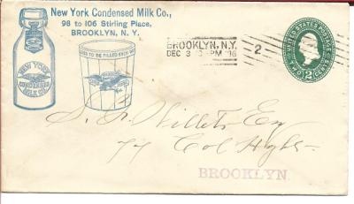 New York Condensed Milk Company, Brooklyn, NY 1896