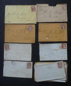 Lot of c1853-56 Covers From Maine
