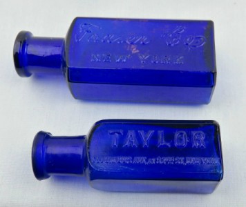 Cobalt Colored Pharmacy Bottles