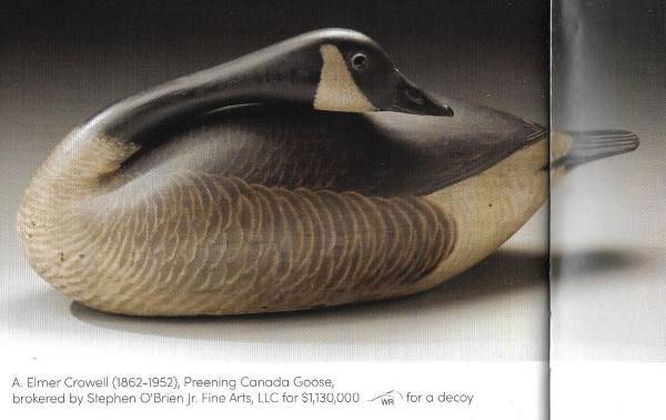 A. Elmer Crowell, Preening Canada Goose