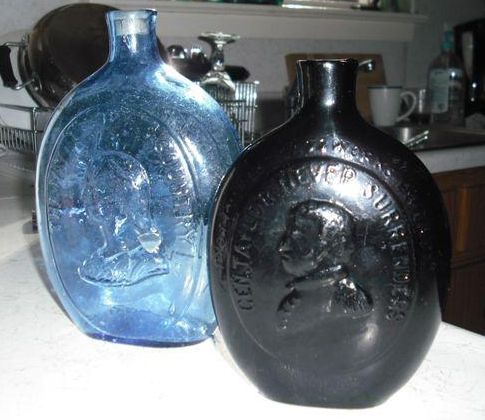Dyottville Glass Works flasks