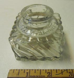 Safety Bottle & Ink Company, New York, Patented July 9, 1895, 2 x 2 Inch