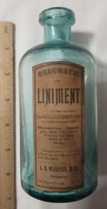 Rheumatic Liniment, I. M. Wardner, Druggist, St. Regis Falls, NY 