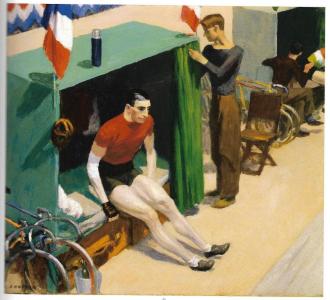 Edward Hopper, French Six-Day Bicycle Rider