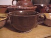 Redware Tea Cup, Clear Lead Glaze