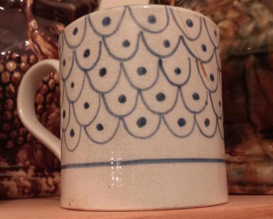 Hand Painted Tea Cup Recovered by Joe Guth.