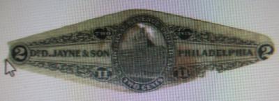 Dr. D. Jayne's, Philadelphia Revenue Stamp 