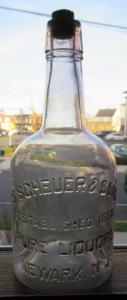 S. Scheuer & Sons, Established 1860, Pure Liquors, Newark, NJ